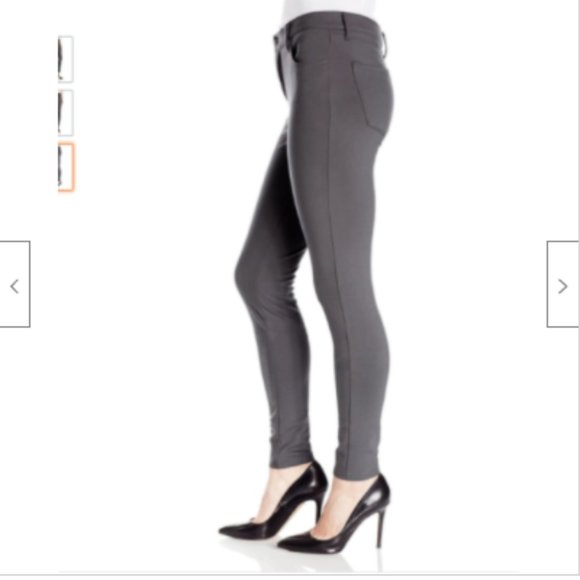 M GRAY Yummie by Heather Thomson Tyler Skinny Leg Pants Medium Jegging Leggings - Picture 2 of 12